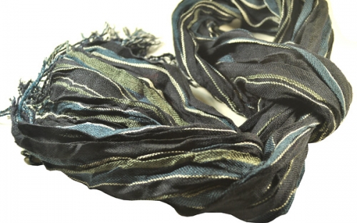 Сине-зеленый полосатый шарф осень-зима 2013-2014 года