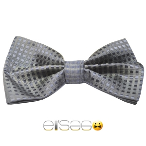 Серая бабочка-галстук Эльсаго стиль квадрат