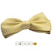 Элегантная желтая бабочка-галстук Эльсаго