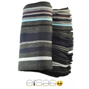 Серый многоцветный мужской теплый шарф. Мода осень-зима 2013-2014