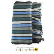 Серо-голубой мужской акриловый шарф. Мода осень-зима 2013-2014