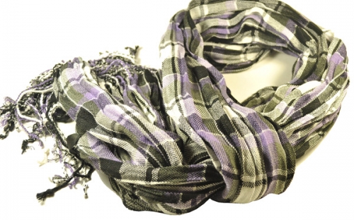 Стильный серо-фиолетовый шарф осень-зима 2013-2014 года