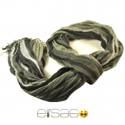Темно-серый клетчатый шарф осень-зима 2013-2014 года
