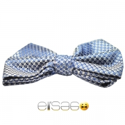 Синяя клетчатая мужская бабочка-галстук Эльсаго
