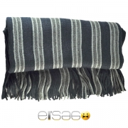 Темно-серый мужской теплый шарф. Мода осень-зима 2013-2014